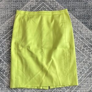 J. Crew Vibrant Yellow Pencil Skirt